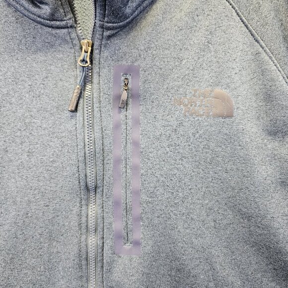 The North Face Canyonlands 1/2 Zip Pullover Fleece Sweater Zip Pocket Blue XL - Picture 3 of 8